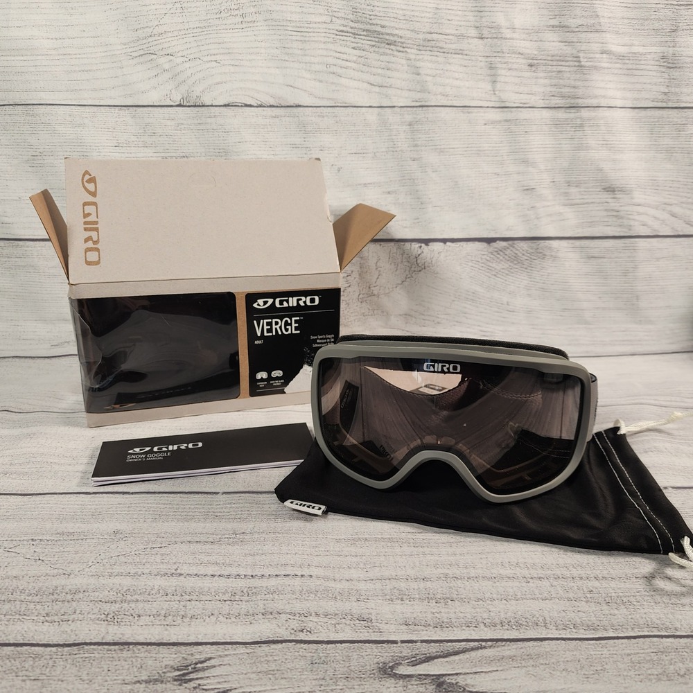 Giro Verge Snow Goggles Titanium Zoom AR 40 Lens OTG Adult Ski Snowboard 7150565